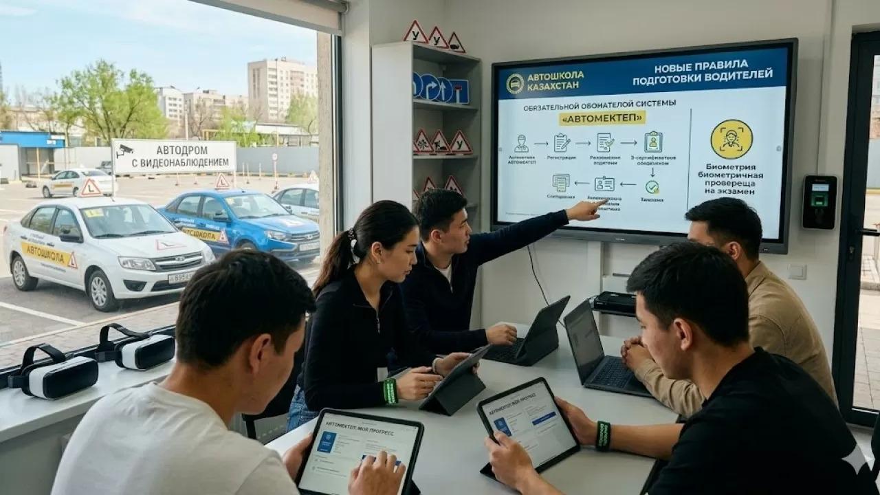 Полиция выявила множество нарушений в деятельности автошкол в Казахстане
