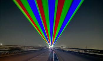 На платных дорогах в Казахстане установили лазерное освещение